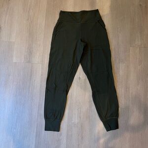 Lululemon Align High Rise Joggers Size 6 Green Moss